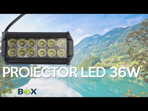 Proiector LED Auto Off Road 36W led-box.ro Sibiu