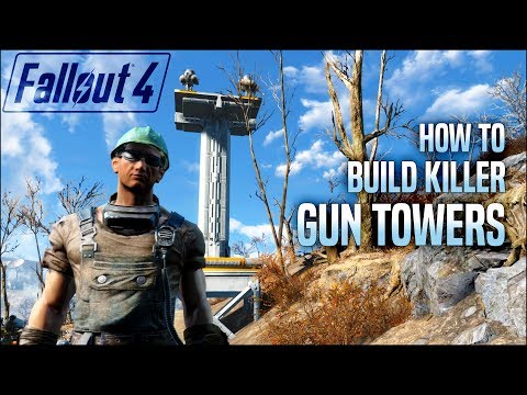 Killer Gun Towers for Your Settlements 🛡️ Fallout 4 No Mods Shop Class