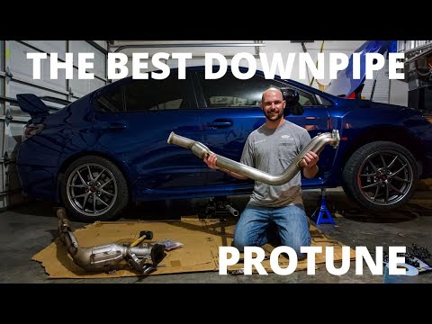 INSTALLING GRIMMSPEED DOWNPIPE AND PROTUNE: 2015 Subaru WRX STI