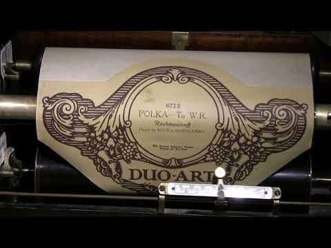 Polka to W R (Rachmaninov) played by Shura Cherkassky - Duo-Art roll