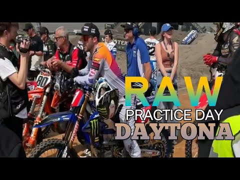 Practice Day Daytona Supercross Round 8 || RAW