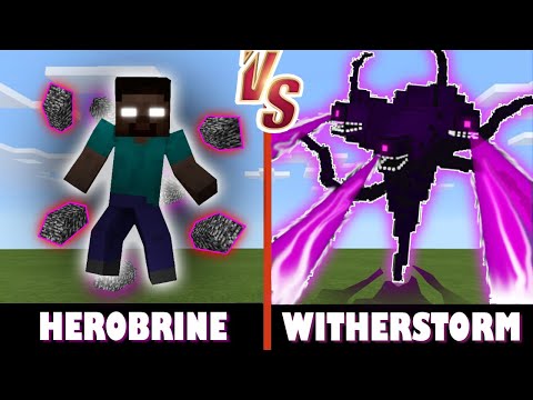 Herobrine vs. Wither Storm | Minecraft (MESSY BATTLE!)