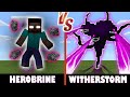 Herobrine vs. Wither Storm | Minecraft (MESSY BATTLE!)