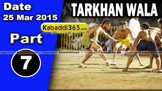Tarkhan Wala (muktsar) Kabaddi Tournament 25 Mar 2015  Part 1 by Kabaddi365.com
