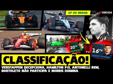 🚨CLASSIFICATION: VERSTAPPEN SOME, BAD LUCK FOR BORTOLETO AND HAMILTON P13 | FORMULA 1 | HOME GP