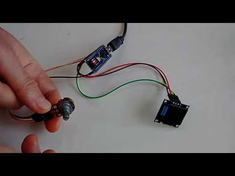 Arduino Nano Simple Ssd1306 I2c Oled Analog Display With Visuino 7 Steps Instructables