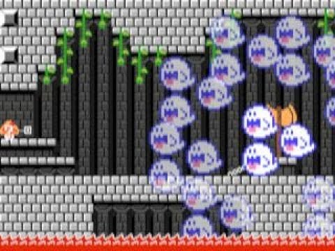Castle of Many Ghosts ⚡️ by JohnnyZ ⚡️ SUPER MARIO MAKER Raw GAMEPLAY