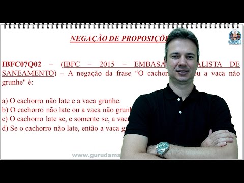 IBFC06NSQ02 - IBFC - 2015 - EMBASA - NEGAÇÃO DE PROPOSIÇÕES