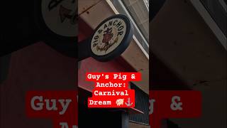 Carnival Dream: Guy's Pig & Anchor BBQ - Awesome BBQ Lunch! 🍖🔥