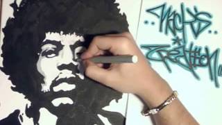 Jimi Hendrix Painting By Nacks Creation