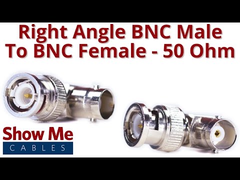 BNC Male to BNC Female Right Angle Adapter - 50 Ohm #307
