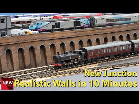 New Junction Model Railway EP 66 - Realistic Wall Painting!