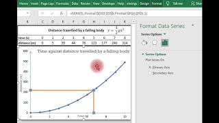 MS Excel How to Trace or Project Corresponding Values On a Scatter Plot or Graph