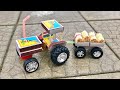 How To Make A Mini Matchbox Tractor With Trolley At Home Matchbox Tractor Using DC Motor