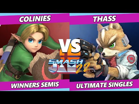 Smash Jam 22 Winners Semis - Colinies (Young Link, Roy) Vs. Thass (Fox) SSBU Ultimate Tournament