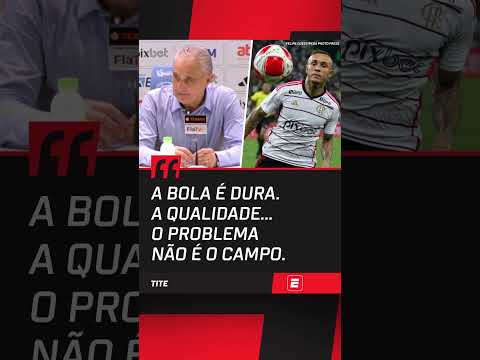 Tite reclamou da bola do Campeonato Carioca após Vasco 0 x 0 Flamengo #shorts