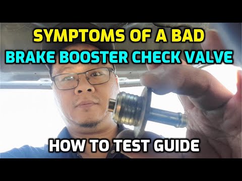 SYMPTOMS OF A BAD BRAKE BOOSTER CHECK VALVE INCONSISTENT BRAKING? HARD TO PRESS BRAKE PEDAL? SPONGY?