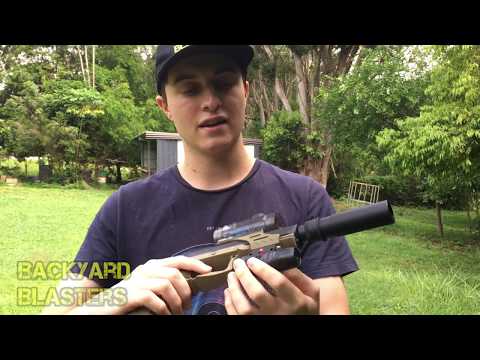 Shooting the HK USP 45 Gel Ball Shooter for the first time!