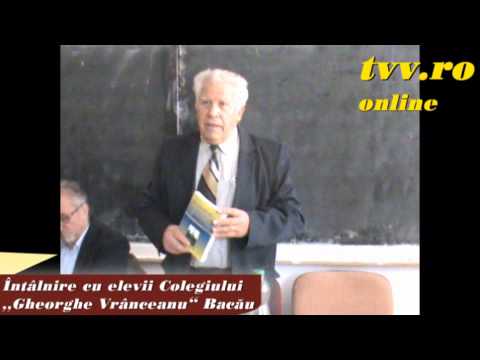 Colegiul Nat. Gheorghe Vranceanu Bacau - Intalnire cu elevii
