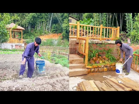 A young man renovated an old house he bought 40 years ago for $5,000|Greening the yard #remodeling