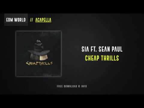 Sia ft. Sean Paul - Cheap Thrills (Acapella) *HQ*