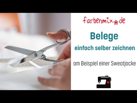 Belege einfach selber zeichnen   Sweatjacke