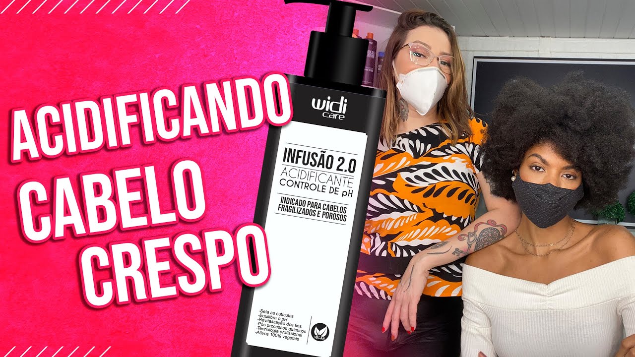 Infusão 2.0 Acidificante da Widi Care em Cabelo Crespo