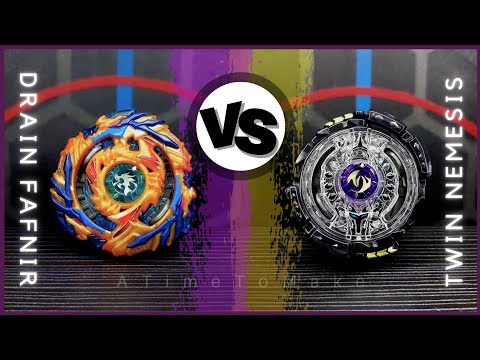 DRAIN FAFNIR.8.Nt vs TWIN NEMESIS.3H.J | ON REAL LIFE BEYBLADE STADIUM