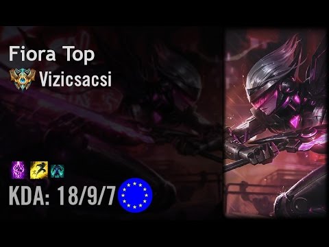 Fiora Top vs Fizz - Vizicsacsi - EUW Challenger Patch 6.9