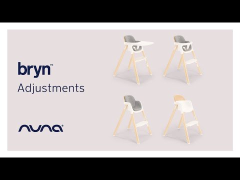 How to adjust Nuna BRYN high chair | Tutorial