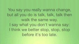 AGAINST THE CURRENT - Talk (Lyrics)