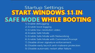 How to Start Windows 11 & 10 in Safe Mode While Booting