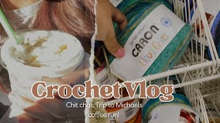 Crochet Vlog: in the search of yarn, giveaway update, coffee, and more yarn 😉