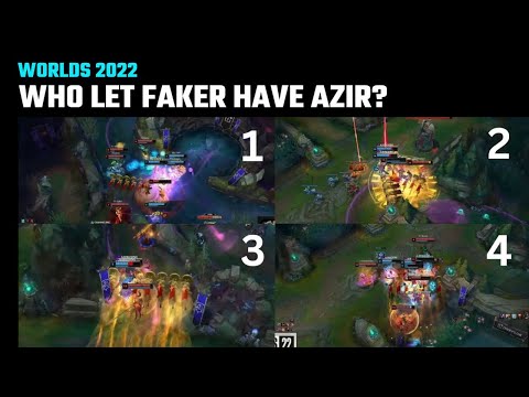 Don't let Faker have Azir - Faker’s 4 perfect Azir Ult | T1 vs JDG | Worlds 2022 Semifinals