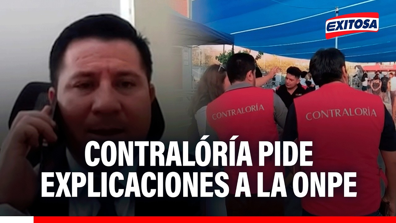 🔴🔵 Contraloría exige explicaciones por retrasos en elecciones: “Hemos cursado un oficio a la ONPE”