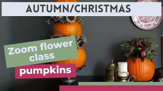 Stacked pumpkins