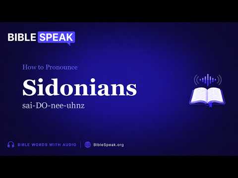 How to Pronounce Sidonians video thumbnail