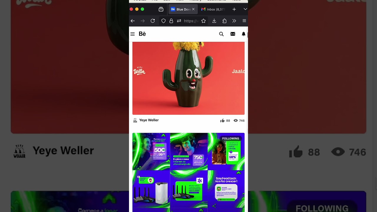 Portfolio on Behance | Graphic Design Portfolio #shorts #graphicdesign #portfolio