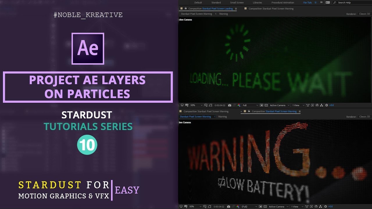 LCD Pixel Screen FX in AE using Stardust | Easy