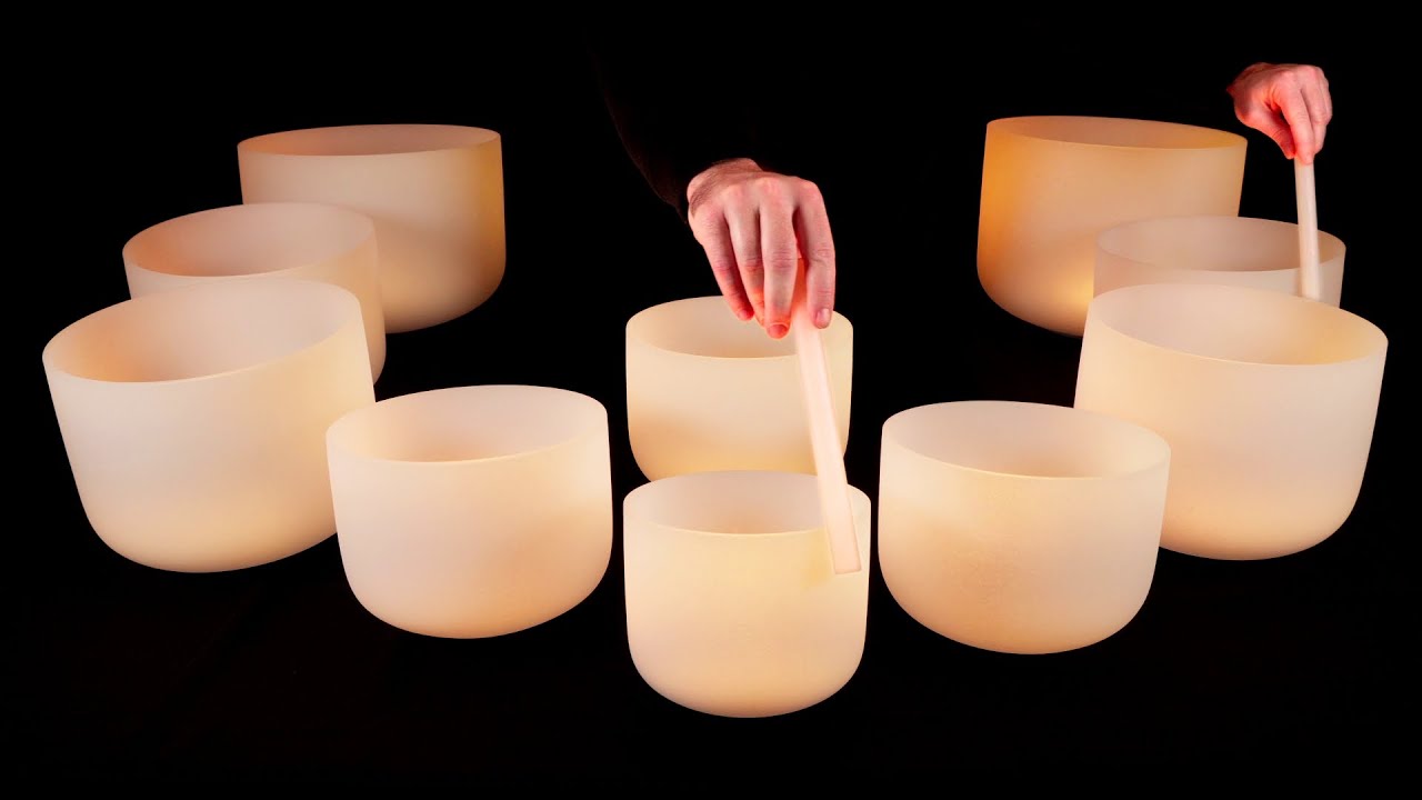 Crystal Bowls for Deep Sleep 🌀 Solfeggio Resonance Therapy 432 Hz