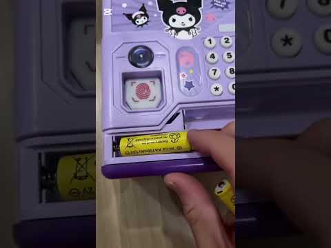 How To Put Batteries On Kuromi Piggy Bank Tutorial Showcase #business #kuromi #tutorial #showcase