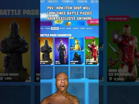 Battle pass skins are coming to the item shop #fortnite #fortniteclips