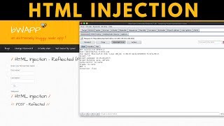 bWAPP - HTML Injection - Reflected POST