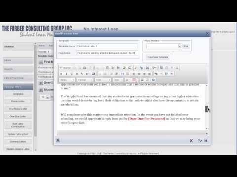 Create Un Limited Dunning Letter