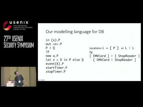 USENIX Security '18 - Modelling and Analysis of a Hierarchy of Distance Bounding Attacks