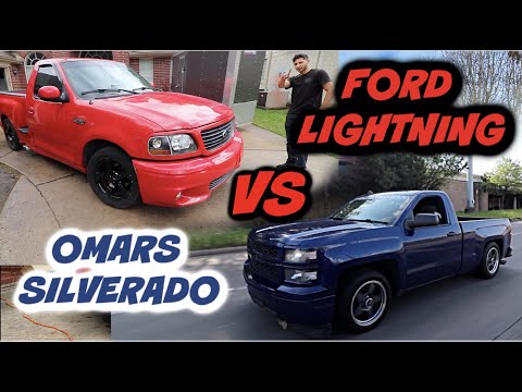 RACING THE FORD LIGHTNING VS OMARS SILVERADO