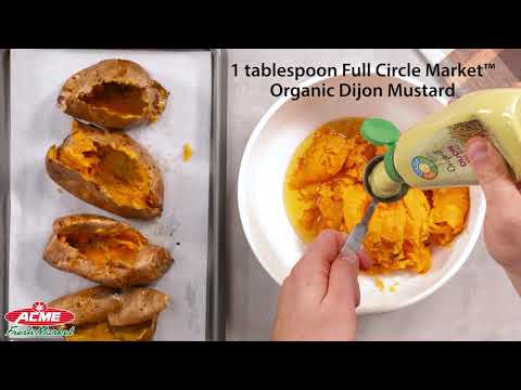 Maple-Mustard Twice-Baked Sweet Potatoes Recipe