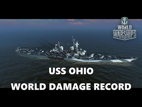 World of Warships - USS Ohio World Damage Record