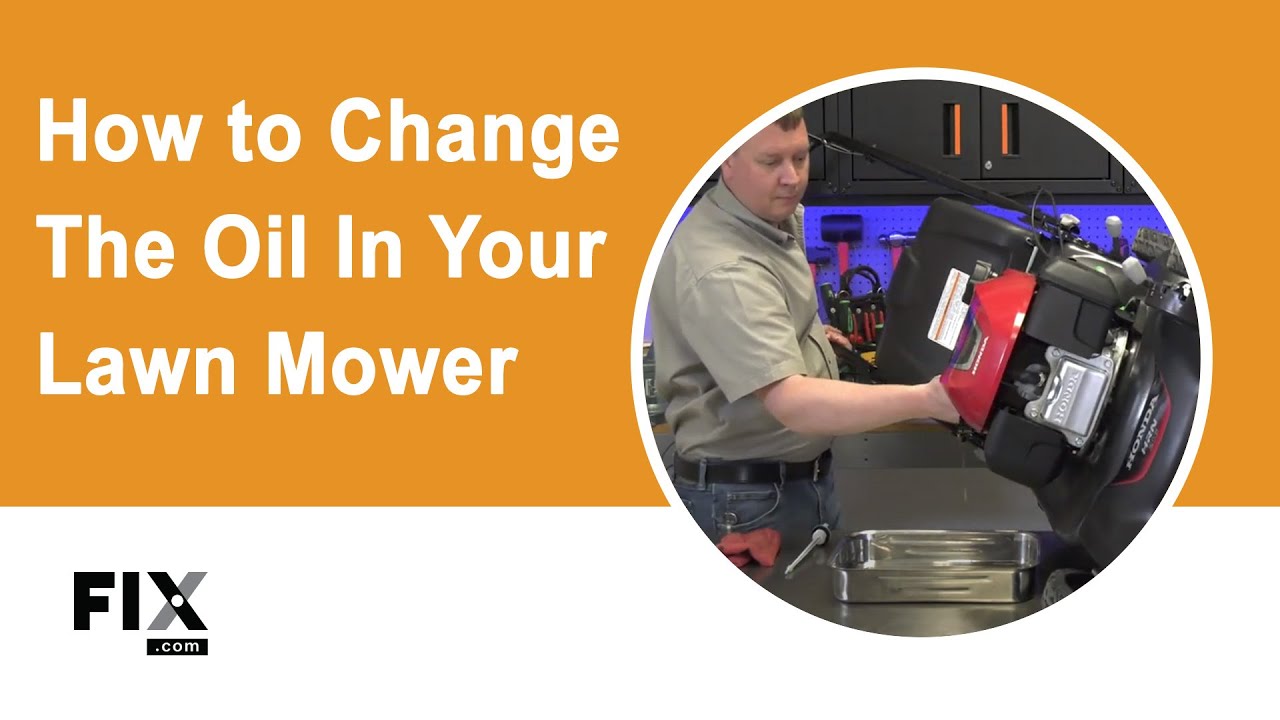LAWN MOWER REPAIR: How to Change the Oil in Your Lawn Mower | FIX.com