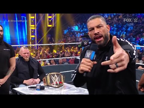 Brock Lesnar & Roman Reigns WrestleMania Contract Signing - WWE Smackdown 2/25/22 (Full Segment)